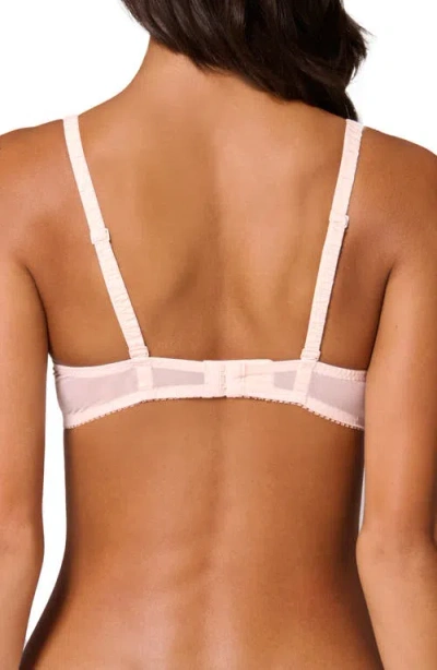 Simone Perele Intrigue Floral Embroidered Triangle Bra In Sakura Pink