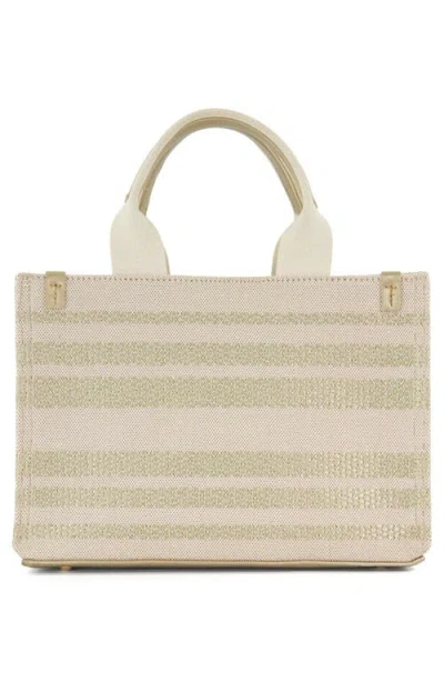 Dune London Dinkideltra Canvas Top Handle Bag In Gold