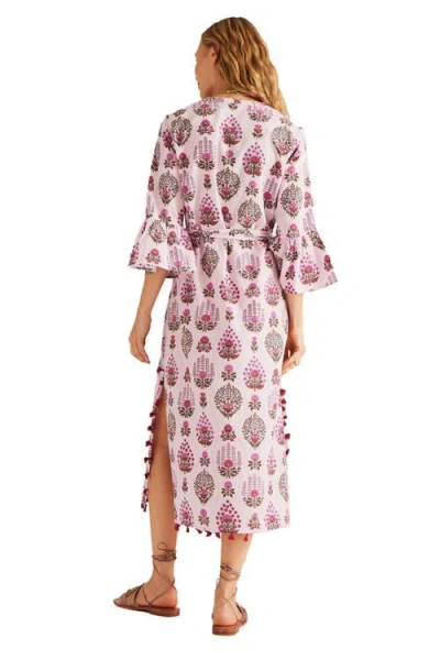 Calypso St Barth Calypso St. Barth Sarina Kaftan In French Spring Begonia