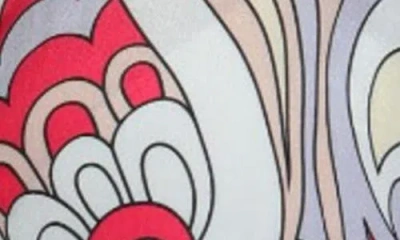 Apny Print Button-up Shirt In Purple Multi