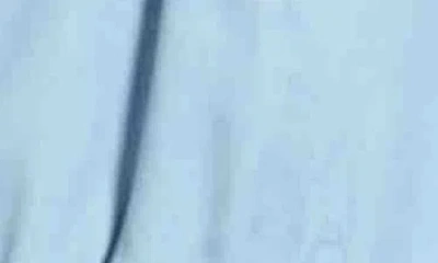 Apny Wrap Front Top In Light Indigo