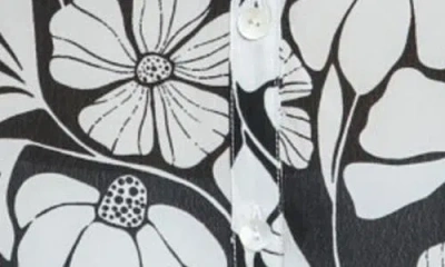 Apny Mixed Stripe Mandarin Collar Button-up Shirt In Multi