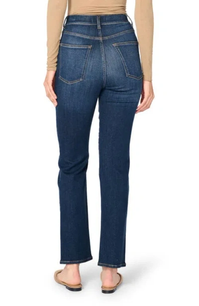 Warp & Weft Ase Stretch High Rise Straight Jean In Vroom