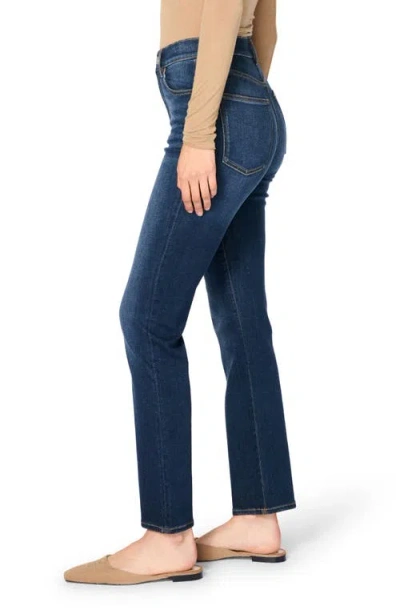Warp & Weft Ase Stretch High Rise Straight Jean In Vroom