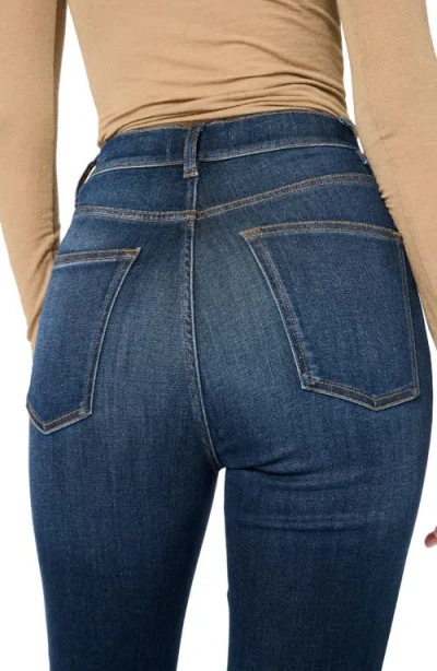 Warp & Weft Ase Stretch High Rise Straight Jean In Vroom