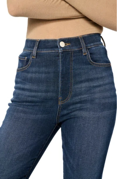 Warp & Weft Ase Stretch High Rise Straight Jean In Vroom