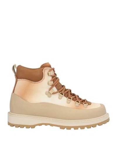 Diemme Woman Ankle Boots Beige Size 8 Leather, Rubber