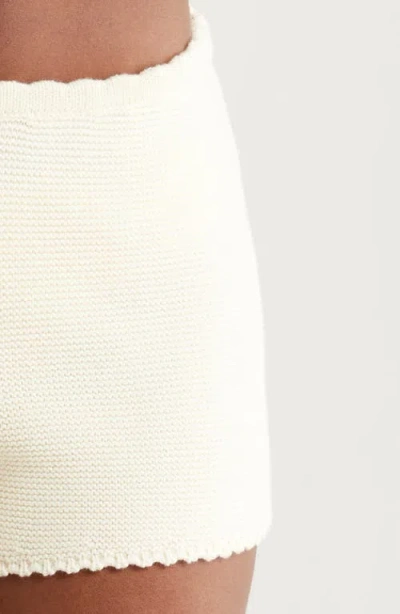 Solid & Striped X Sofia Richie Grainge The Celeste Cover Up Shorts In Ecru