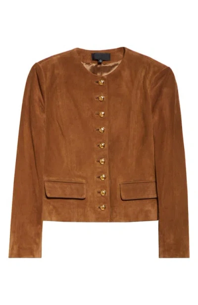 Nili Lotan Nanon Suede Jacket In Martora