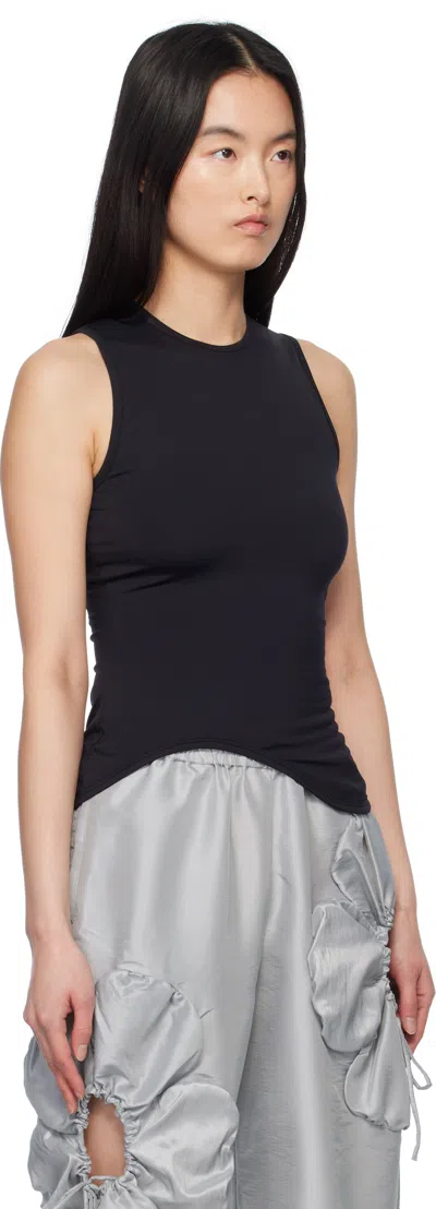 J.kim Black Ying-yang Tank Top In Black