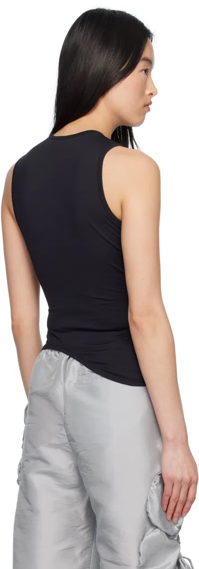 J.kim Black Ying-yang Tank Top In Black