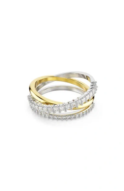 Swarovski Hyperbola Crystal Multi Row Ring In White