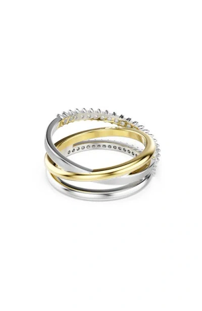 Swarovski Hyperbola Crystal Multi Row Ring In White