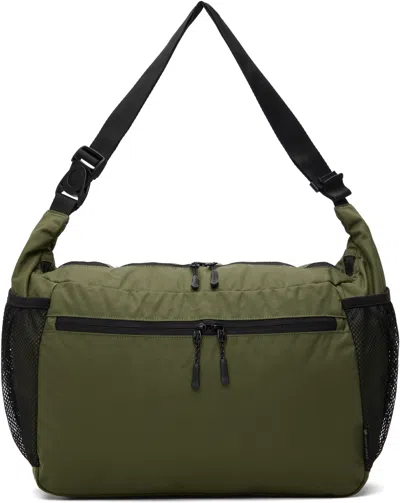 Snow Peak Green Everyday Use Middle Shoulder Bag In Olive