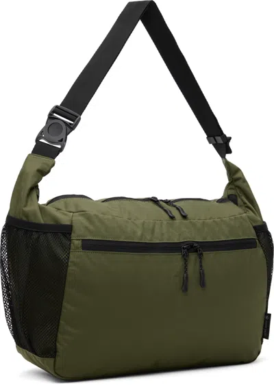 Snow Peak Green Everyday Use Middle Shoulder Bag In Olive