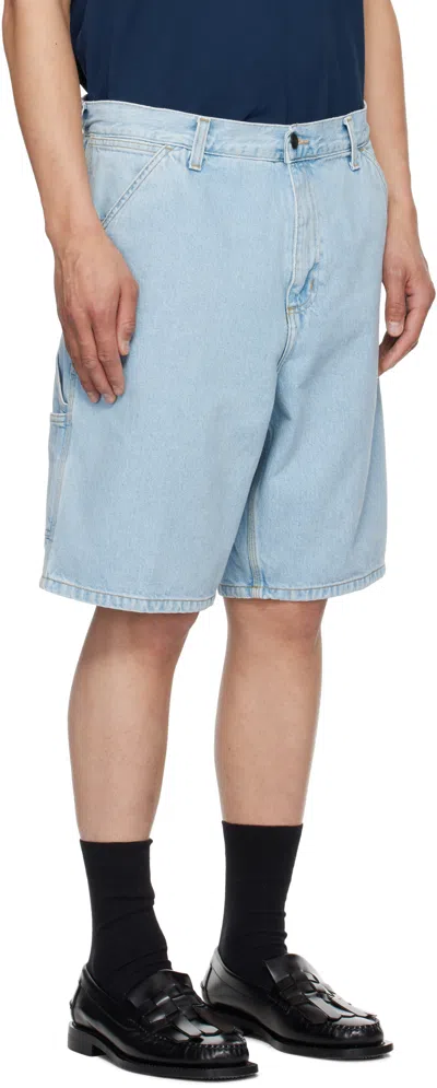 Carhartt Single Knee Essential Bermuda Shorts In 01a3 Blue
