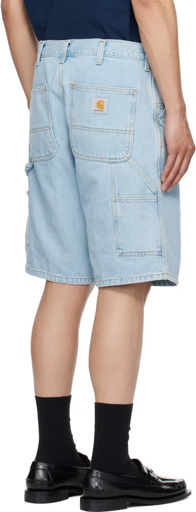 Carhartt Single Knee Essential Bermuda Shorts In 01a3 Blue