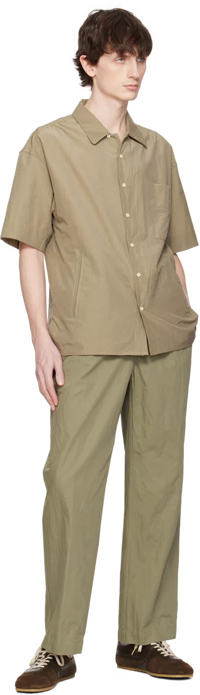Document Khaki Capri Pocket Shirt In Olive
