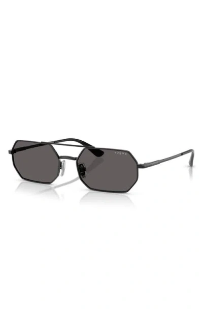 Vogue 55mm Irregular Sunglasses In Black