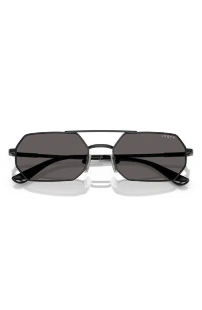 Vogue 55mm Irregular Sunglasses In Black