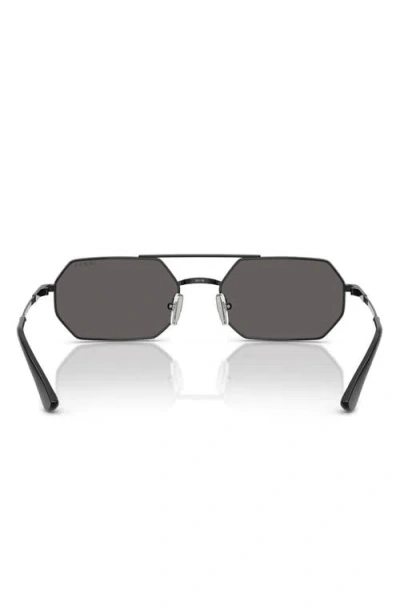 Vogue 55mm Irregular Sunglasses In Black