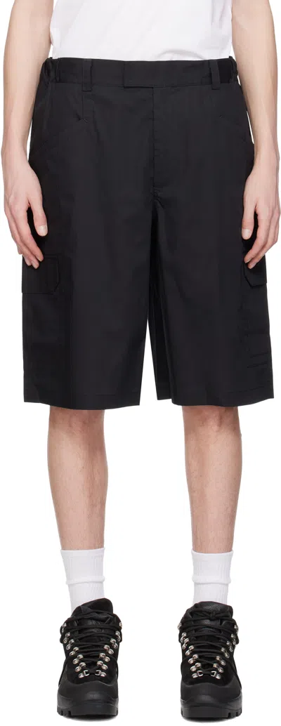 Gr10k Poplin Cargo Shorts In Off Black
