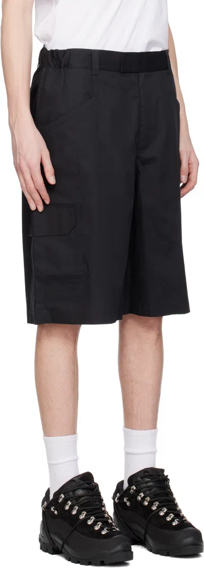 Gr10k Poplin Cargo Shorts In Off Black