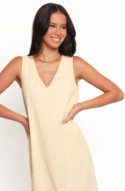 Petal And Pup Petal & Pup Lia Sleeveless Cotton Maxi Dress In Yellow