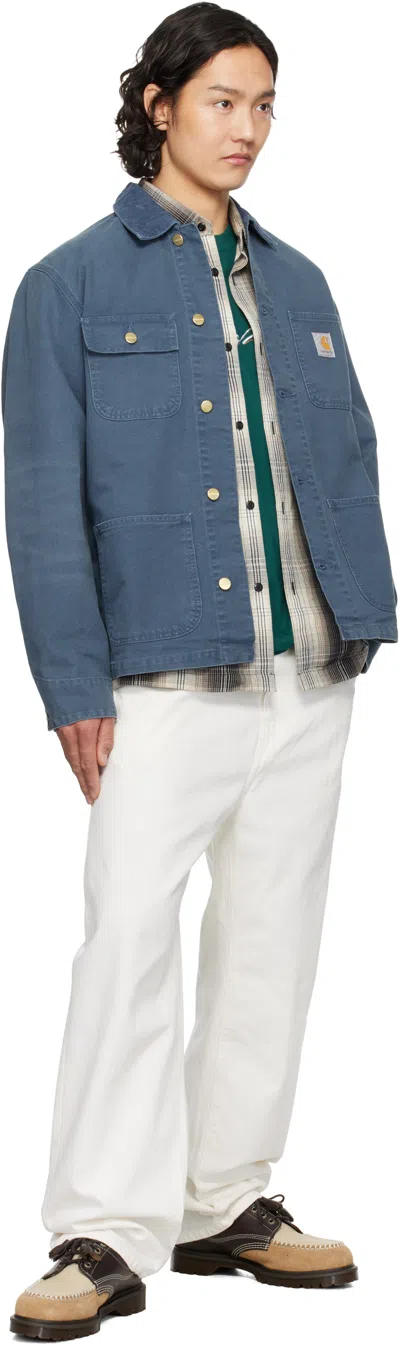 Carhartt White Aaron Jeans In 0202 White Rinsed