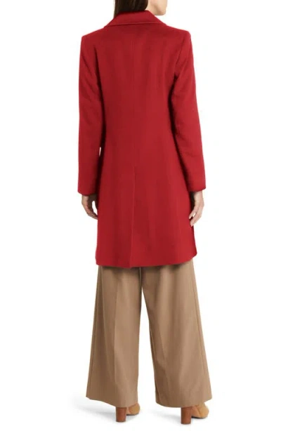 Fleurette Double Breasted Cashmere Coat In Apple