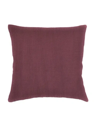 Anaya So Soft Linen Pillow With Down Alternative Insert In Maroon