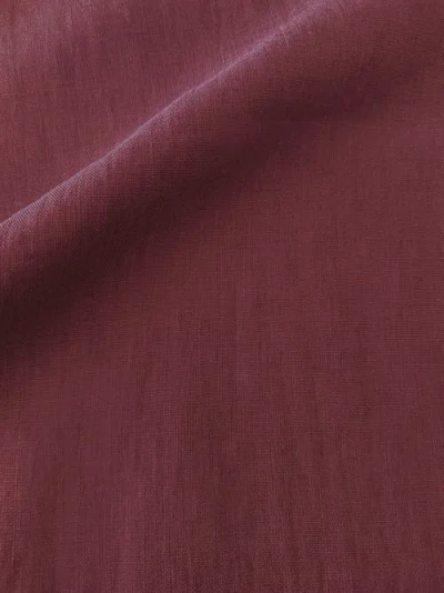 Anaya So Soft Linen Pillow With Down Alternative Insert In Maroon