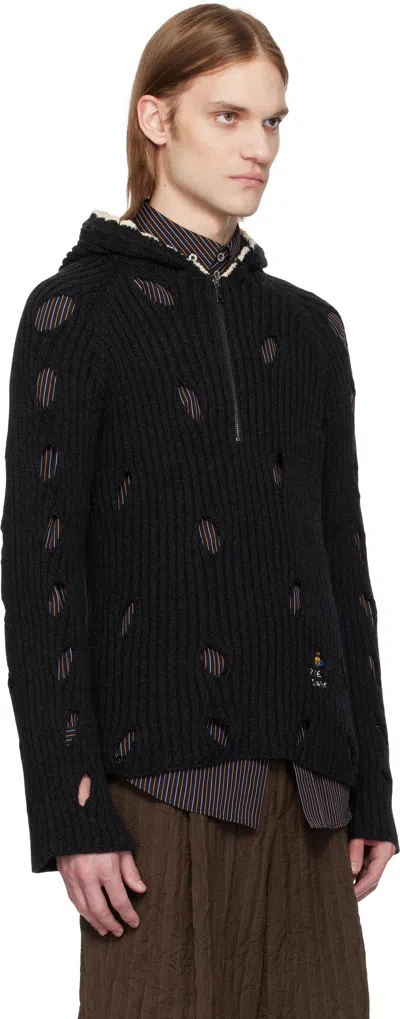 Vivienne Westwood Gray Slash Hoodie In Ss25-p411