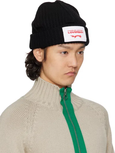 Charles Jeffrey Loverboy Black Label Beanie In Black