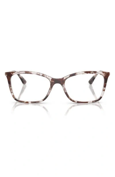 Vogue 51mm Rectangular Optical Glasses In Grey Havana