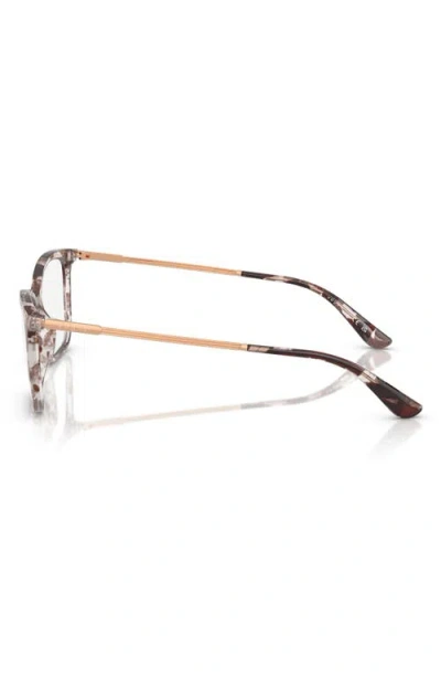 Vogue 51mm Rectangular Optical Glasses In Grey Havana