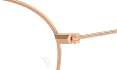 Ray Ban Ray-ban Kids' 48mm Irregular Optical Glasses In Rose Gold