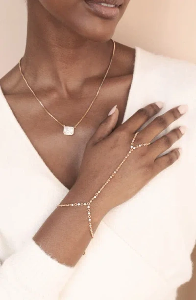 Ettika Crystal Dotted Hand Chain In Gold