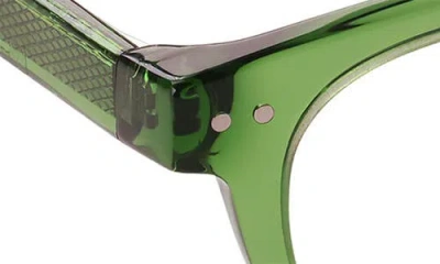 Eyebobs Waylaid 45mm Round Reading Glasses In Forest Green Crystal