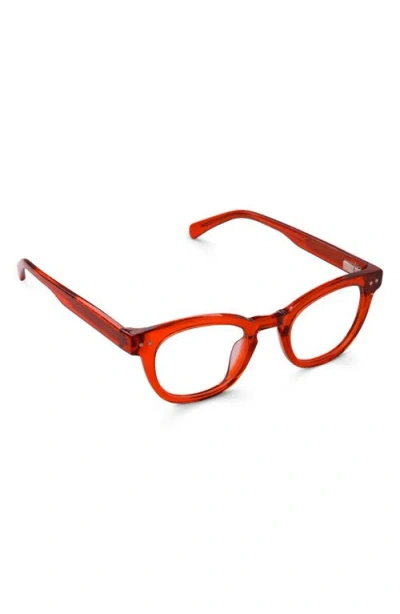 Eyebobs Waylaid 45mm Round Reading Glasses In Marmalade Crystal