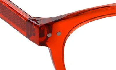 Eyebobs Waylaid 45mm Round Reading Glasses In Marmalade Crystal