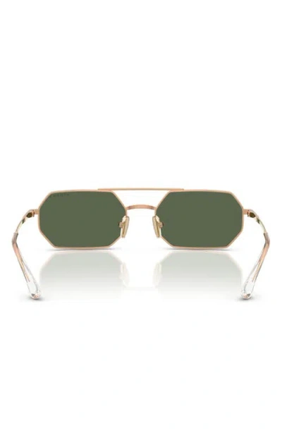 Vogue 55mm Polarized Irregular Sunglasses In Green