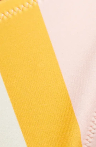 Solid & Striped The Iris Side Tie Bikini Bottoms In Soleil Stripe