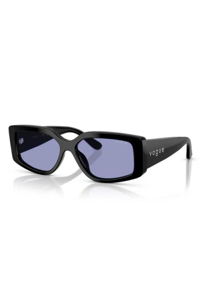 Vogue 55mm Rectangular Sunglasses In Black