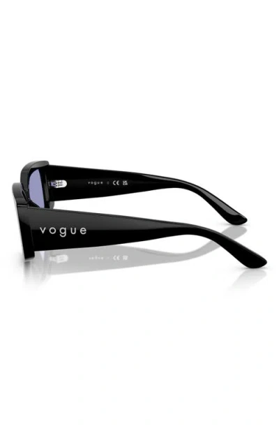 Vogue 55mm Rectangular Sunglasses In Black