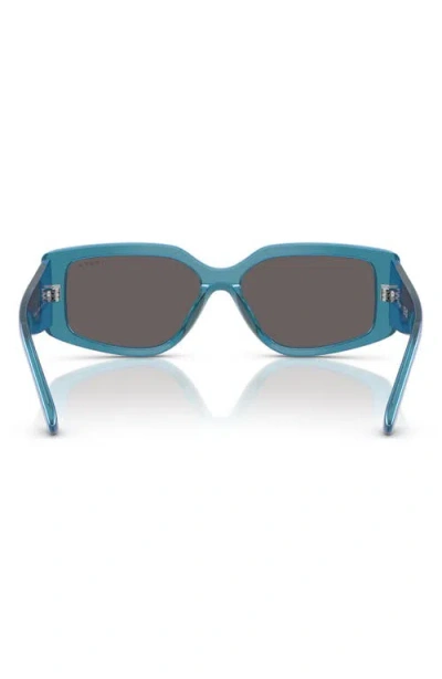 Vogue 55mm Rectangular Sunglasses In Blue