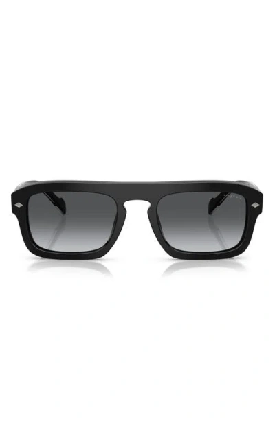 Vogue 53mm Polarized Irregular Sunglasses In Black