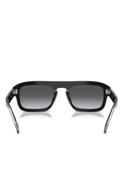 Vogue 53mm Polarized Irregular Sunglasses In Black