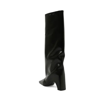 Coperni Cactus Leather Bridge Boot In Black