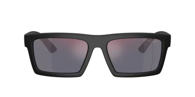Prada Linea Rossa Man Sunglass Ps A07s In Black